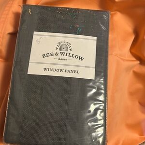 BEE. AND WILLOW Rod Pocket Back Tab Panel 50”x 95” “Somerton” Charcoal Lot of 4